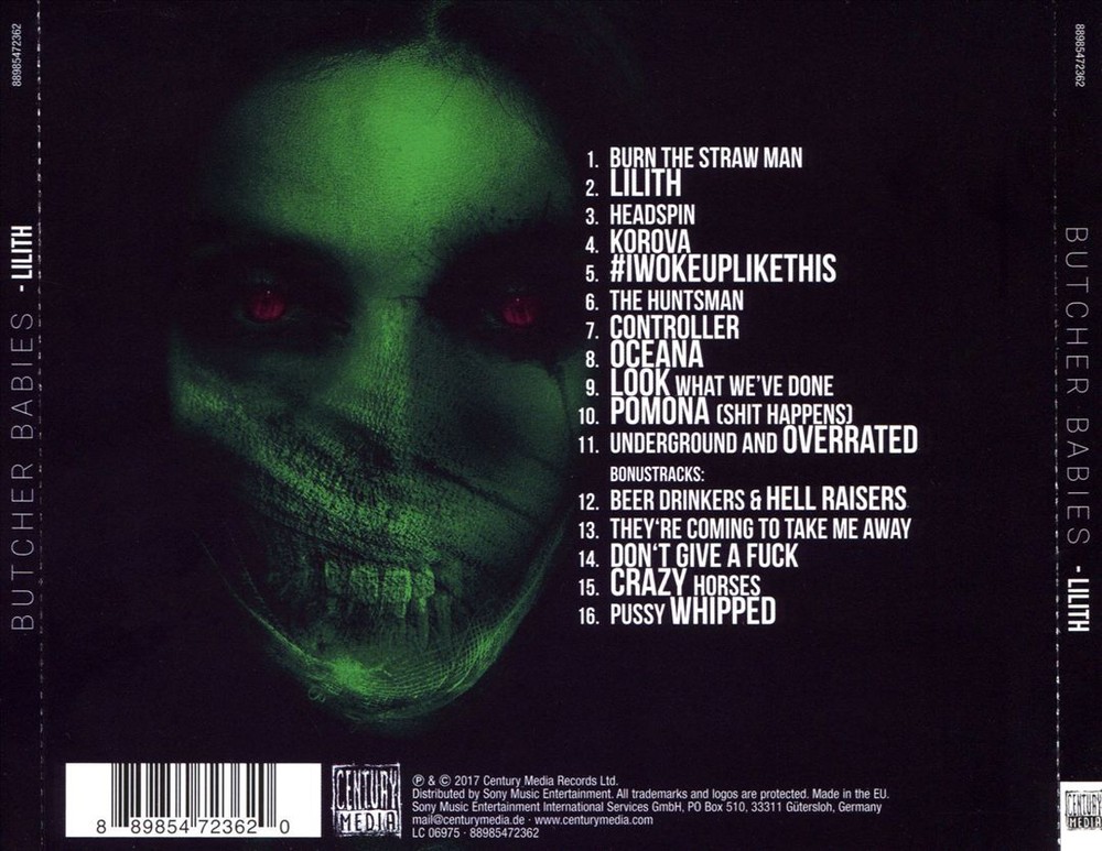 BUTCHER BABIES LILITH NEW CD
