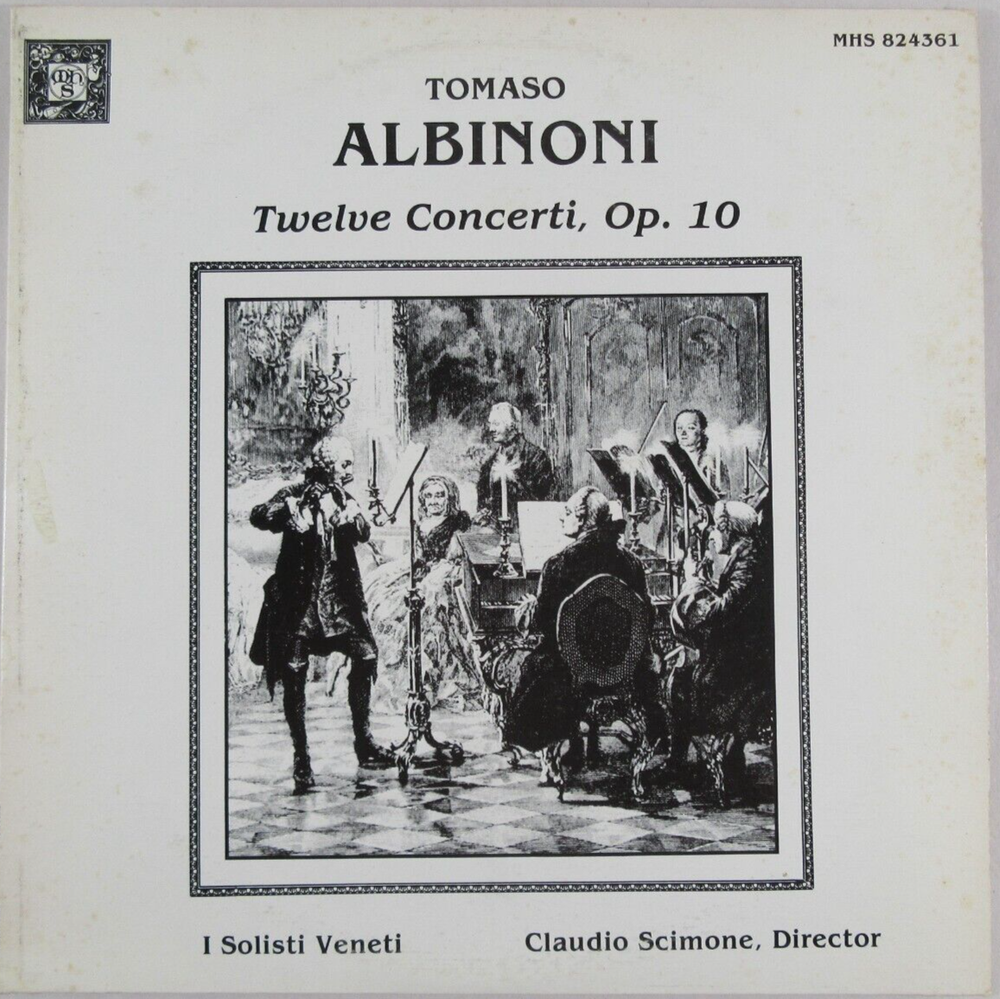 Tomaso Albinoni Twelve Concerti. Op. 10 MHS-824361 Stereo 1981 Double Album-image