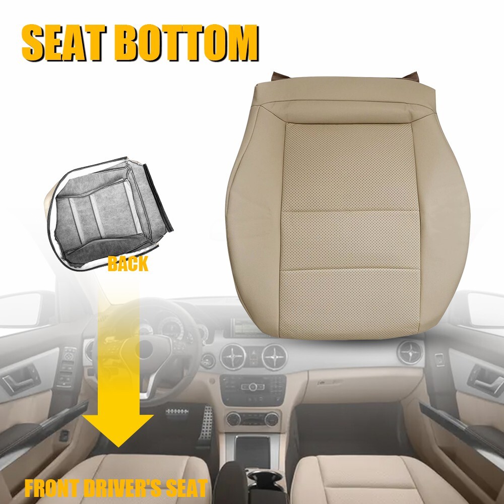 08-14 Mercedes C350 4Matic Front Driver Side Lower Leather Seat Cover