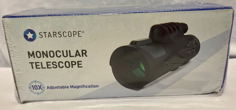 STARSCOPE~Monocular Telescope - 10x Adjustable Magnification, NEW - Sealed!!