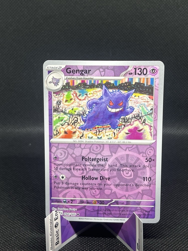 Gengar 094/165 Reverse Holo Pokemon TCG Scarlet & Violet 151