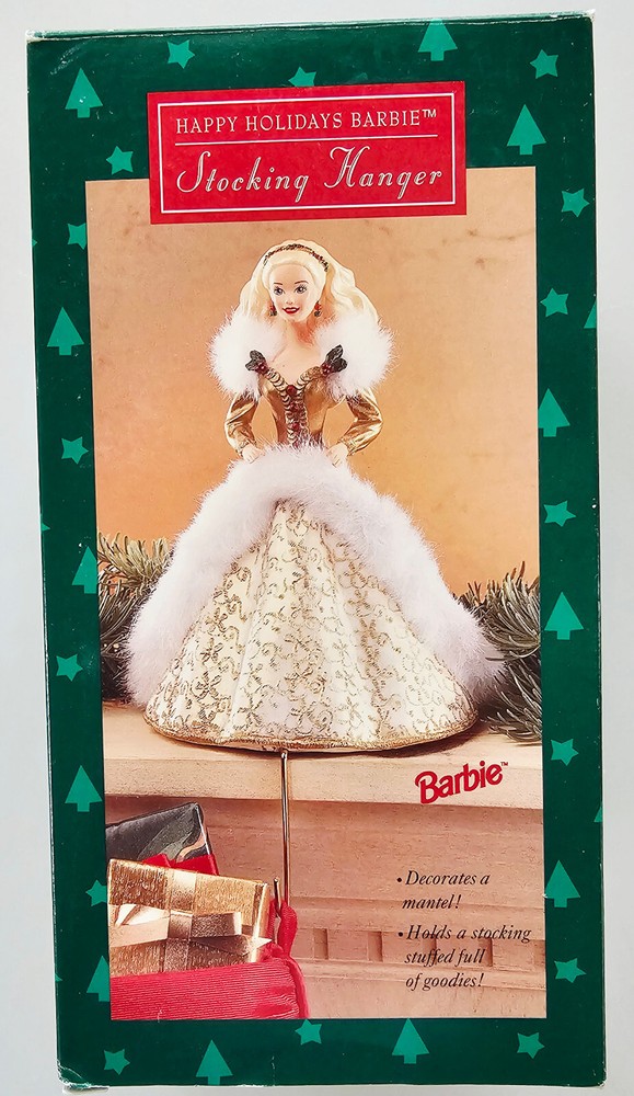 BARBIE Happy Holidays Stocking Hanger 1995 Release.  Bundled at 3 for $35.00