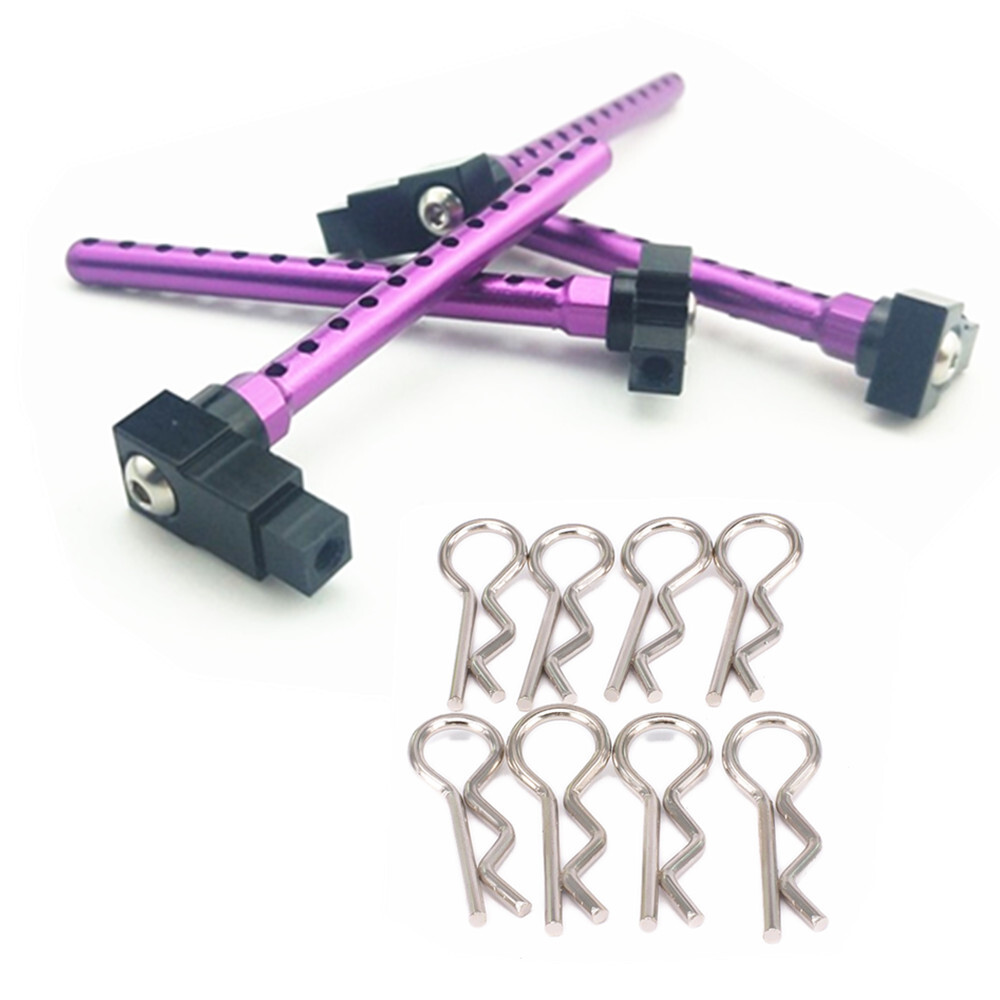 4Pcs Aluminum Alloy Body Post Extensions for Tamiya TT01 TT-01 1/10 RC Car