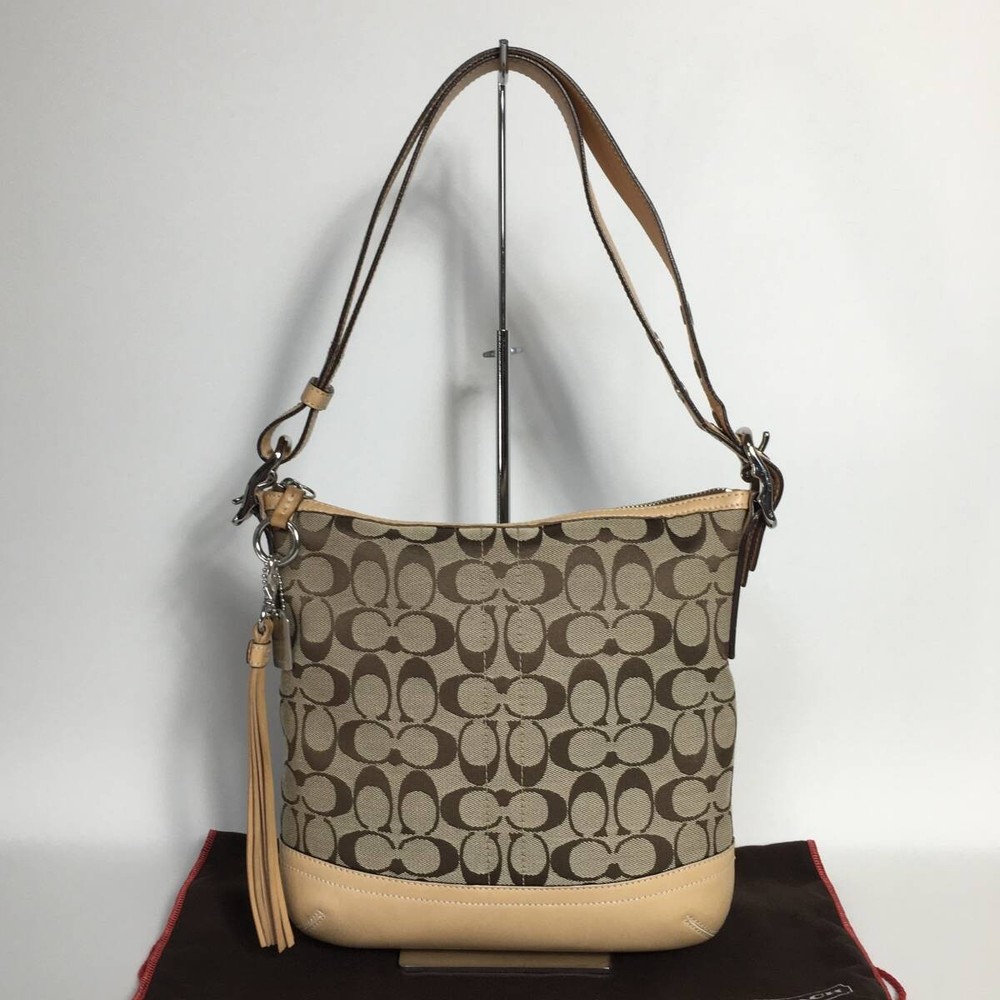 Coach Signature Shoulder Bag in Light Brown - Style 75B270