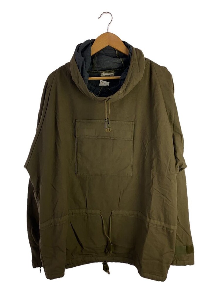 German Military 80S Salvage Packer Anorak Hoodie Jacket Khk Plain 8415-12-184-04
