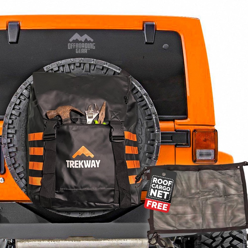 Offroading Gear Spare Tire Overlanding Storage & Trash Bag Organizer | w/Free...