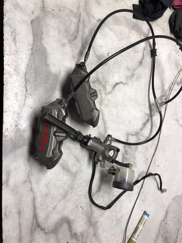 10 Ducati Hypermotard 1100 Brembo front brake calipers and master cylinder