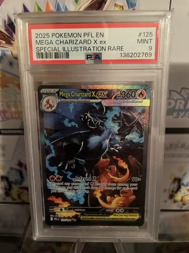Mega Charizard X ex 125/094 Me02: Phantasmal Flames Holo