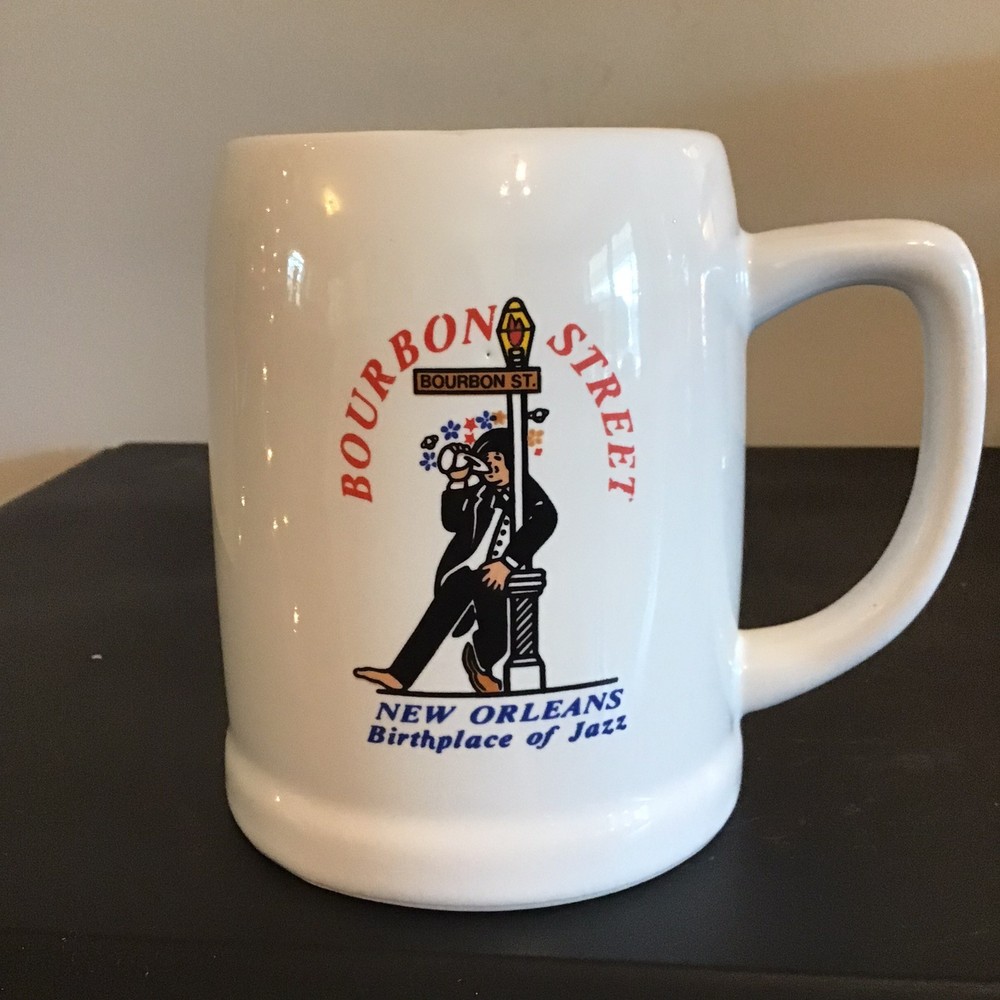 New Orleans Bourbon Street Jazz Coffee Mug Souvenir Tea Cup