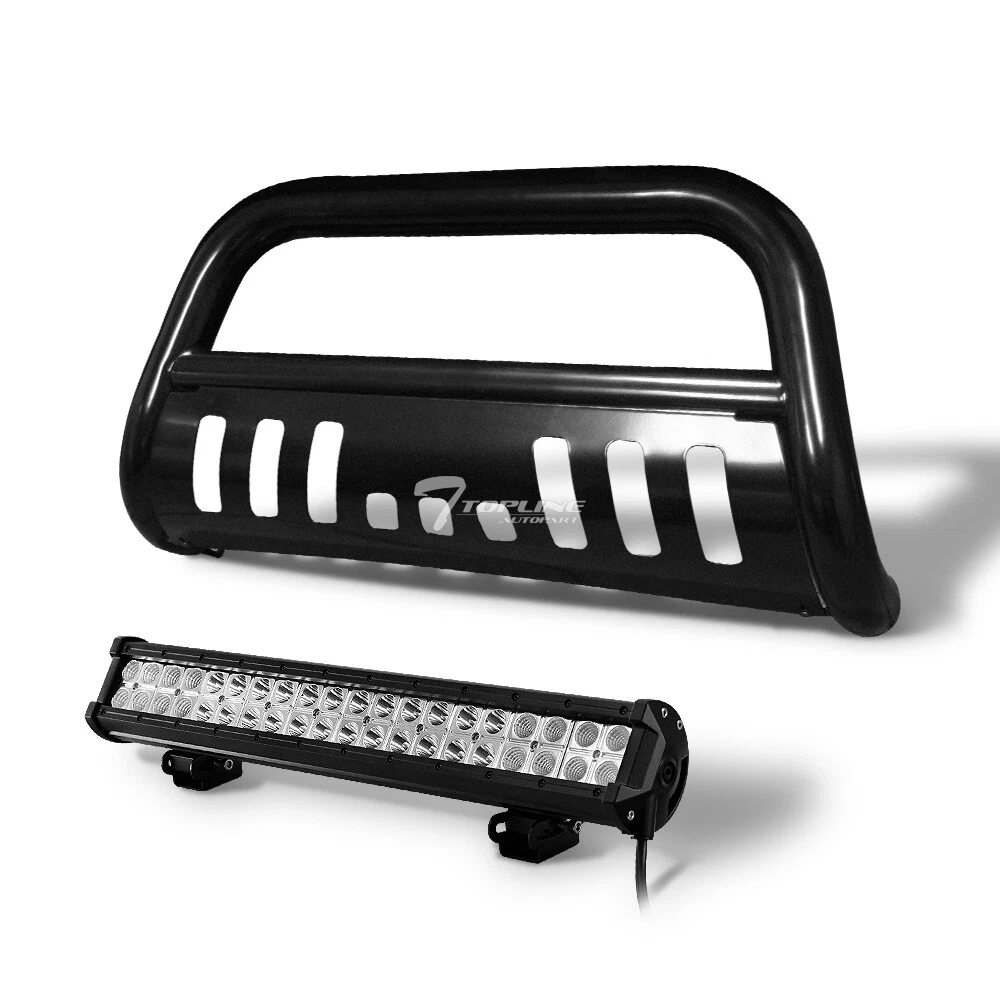 Topline for 1997-2004 Ford F150 Black Bull Guard With 120w CREE LED Light Bar