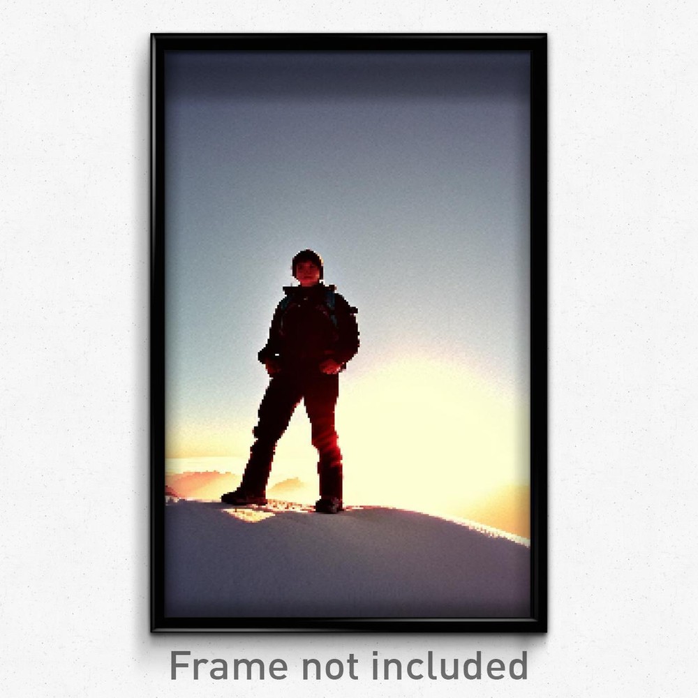 Pixel Art Poster - Average Summit (8 Bit Psychedelic Trippy Video Game Print)