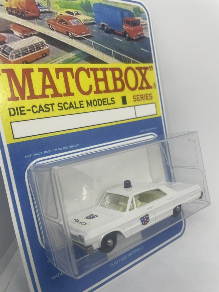 Lesney Matchbox 20 Custom Chevrolet Impala Police Car Blister Pack