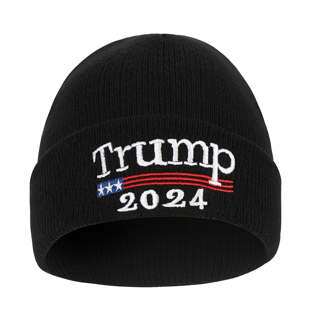 Trump 2024 Beanie Hats Make America Great Again Hat Donald Trump USA MAGA Cap...