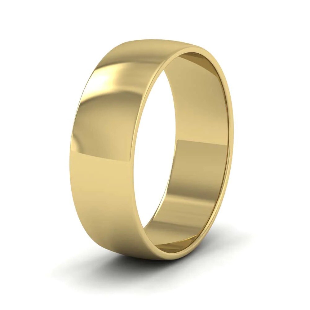 9ct Yellow Gold Wedding Band Ring Shaped 9ct Wedding Engagement Gold Filled Ring