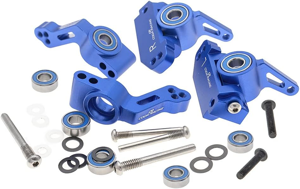 RC Alloy Caster Block&Steering Blocks&Rear Stub Axle Carriers for Traxxas 1/10 2