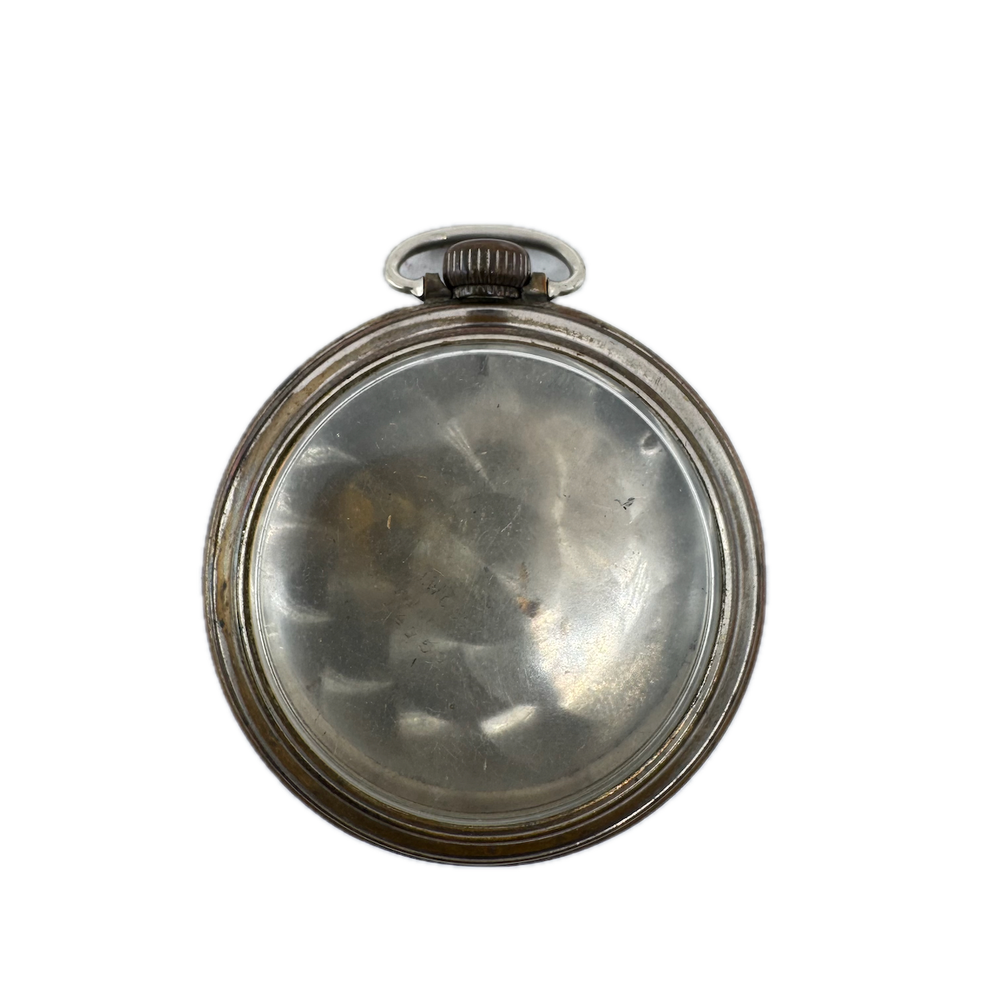 Antique 16 Size IWC Tornado Open Face Pocket Watch Case Chrome PlatedUSA
