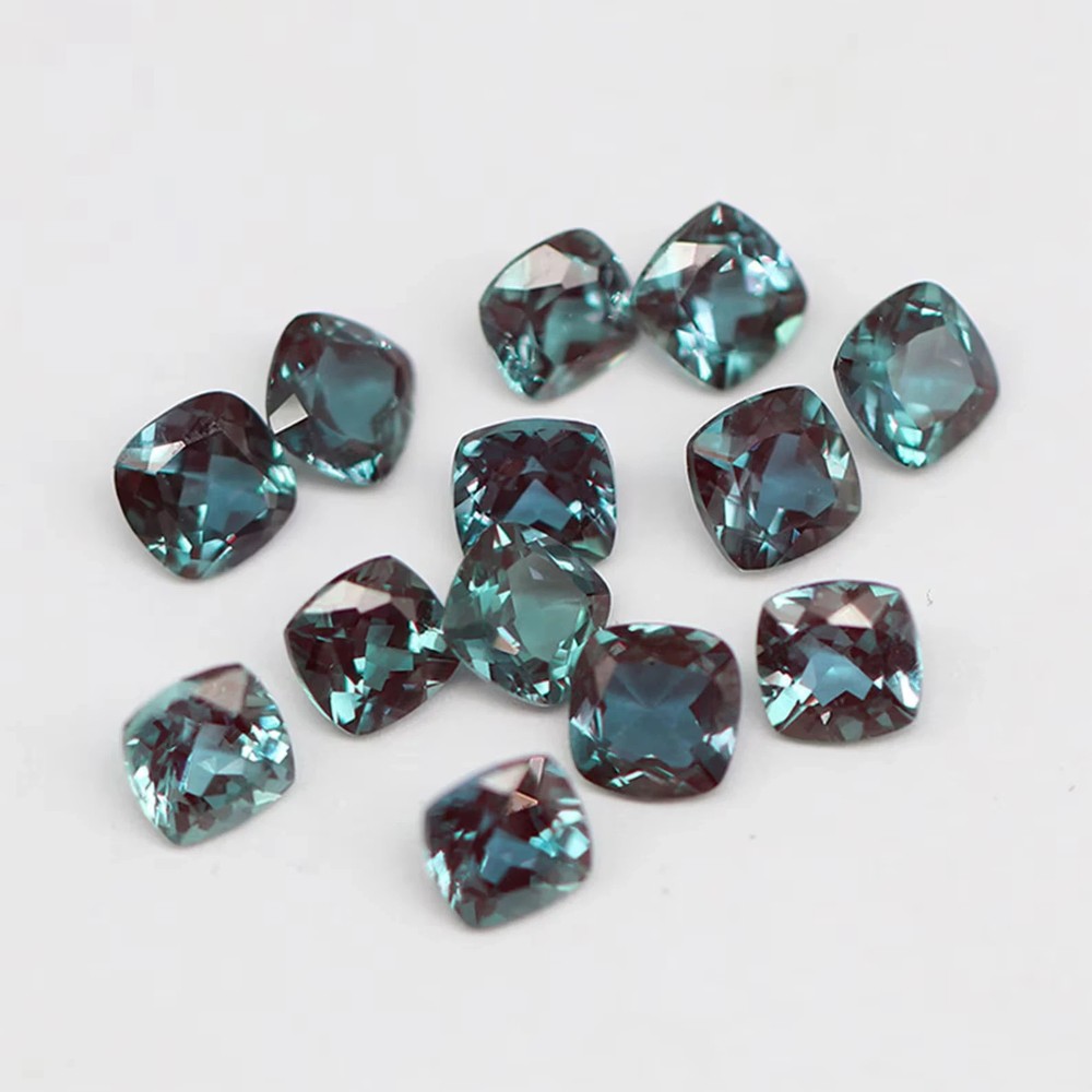 7 MM (10 Pcs) Natural Color Change Alexandrite Certified Loose Gemstone Lot