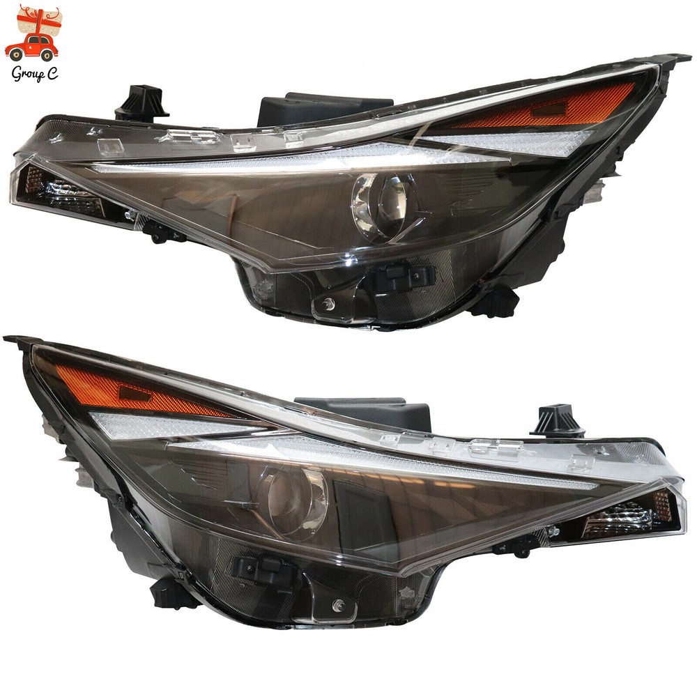 2Pcs Left & Right Headlights For Hyundai Elantra 2021 2022 Halogen LED Headlamps