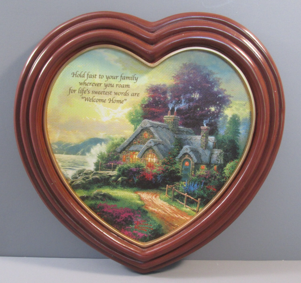 Thomas Kinkade Welcome Home Framed Canvas Wall Art by Bradford Exchange