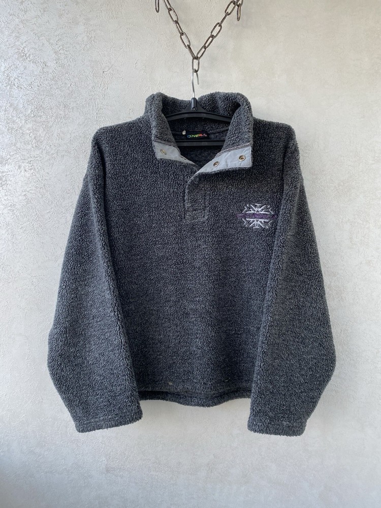 Vintage O’Neill Surf Fleece Sherpa Jacket for Men and Women Cozy Retro Style