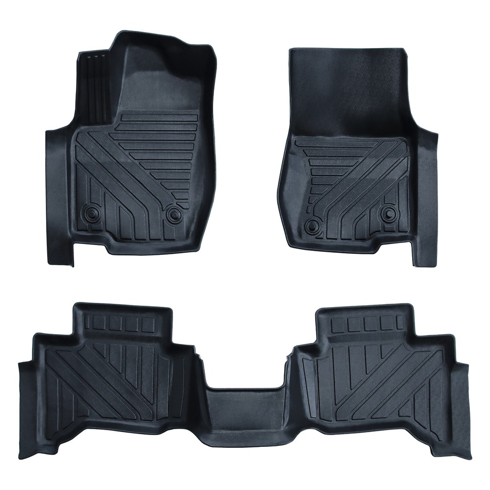 2024-2025 Toyota Land Cruiser All-Weather Black Floor Mats 3-Piece Set
