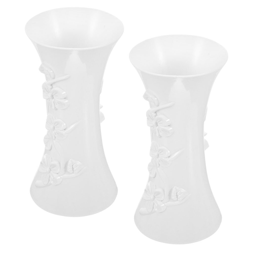 2 Pcs Plum Vase Home Decor Decorative Accessories Dining Room Table Vases