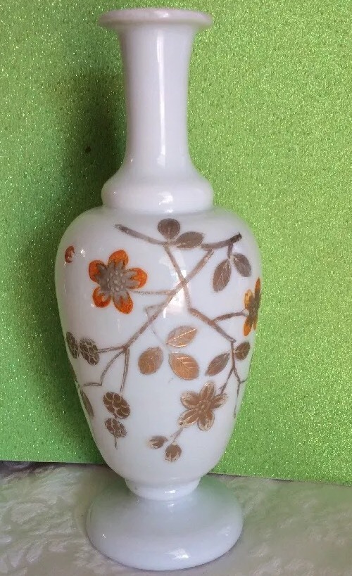 Victorian Opaque Blown Glass Vase Final Clearance Sale  -image