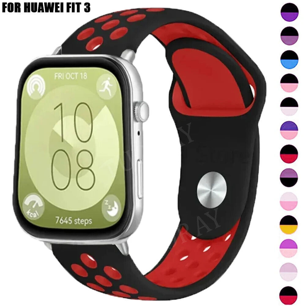Replacement For Huawei Watch Fit 3 Soft Silicone Sport Strap Wrsit Band Bracelet