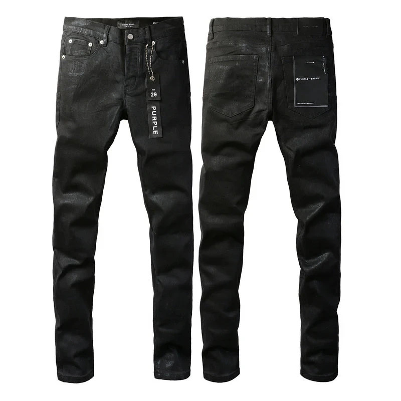 Purple Brand Jeans #9082 Vintage Light Wash Relaxed Tapered Distressed Denim Pan