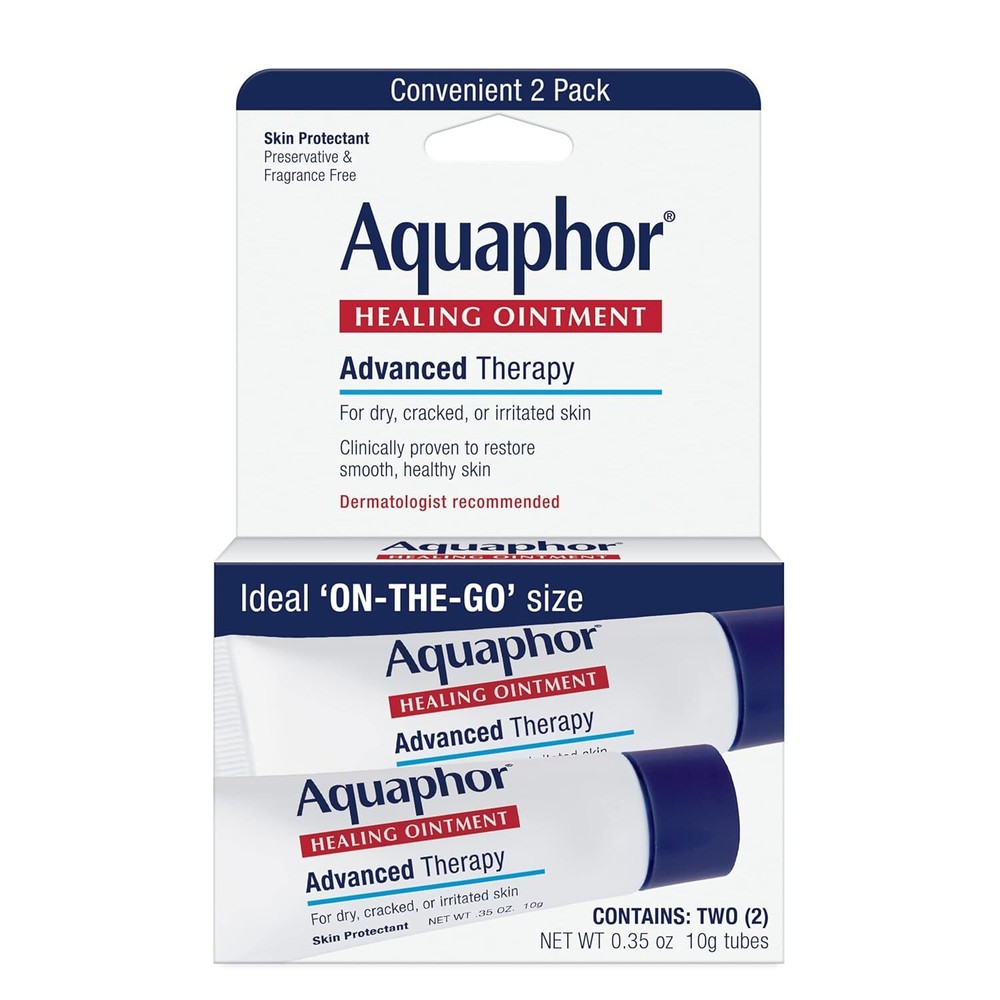 Aquaphor Advanced Therapy Healing Ointment Skin Protectant 0.35 Oz Twin Pack