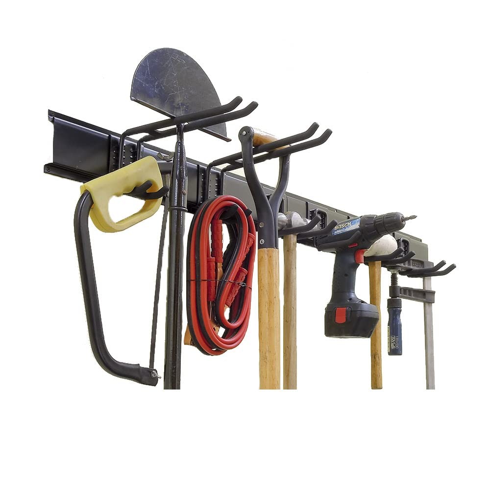 48-Inch Heavy Duty Wall Mount Garage Tool Organizer for Garden Tools