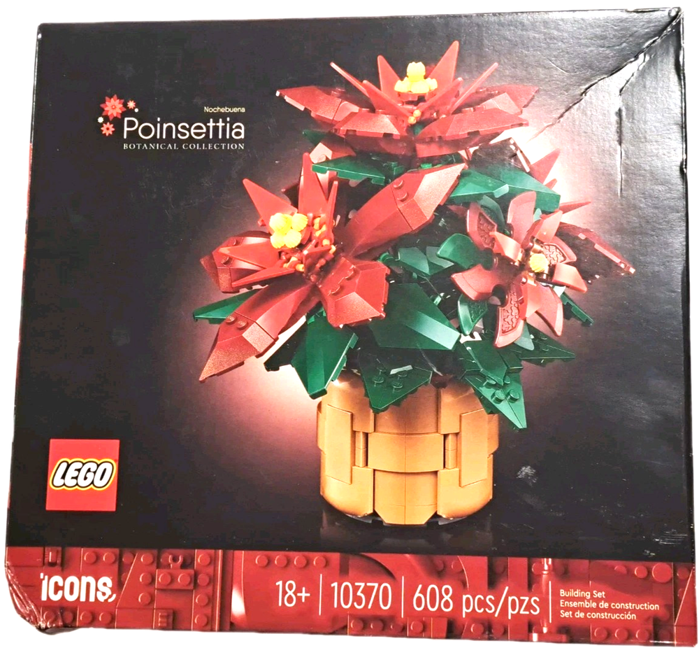 NEW SEALED LEGO Botanicals Poinsettia Building Kit 10370