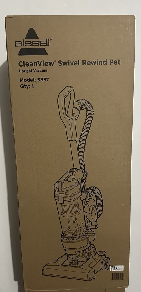 Bissell 3837 Cleanview Swivel Rewind Pet Upright Vacuum