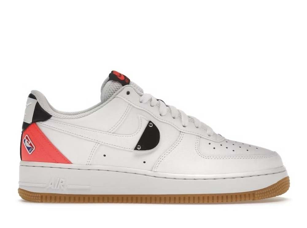 Size 13 - Nike NBA x Air Force 1 '07 LV8 'White Bright Crimson' CT2298-101 NEW!!