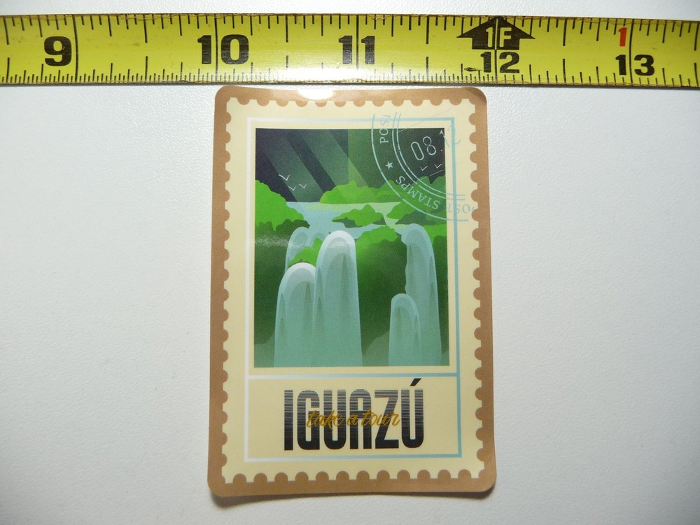 IGUAZU WATERFALLS ARGENTINA BRAZIL STICKER DECAL WORLD TRAVEL SITES FAMOUS