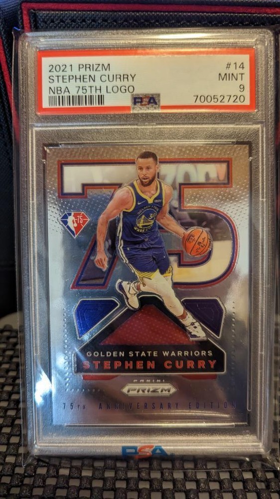 2021 Stephen Curry Prizm 75th PSA 9 #07b63f