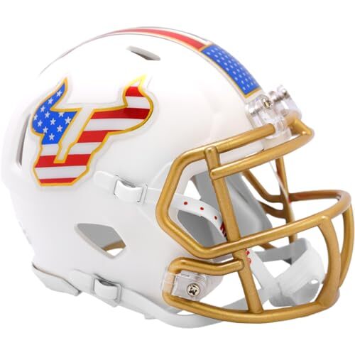 South Florida Bulls Stars and Stripes SPEED Mini Football Helmet - New in Box