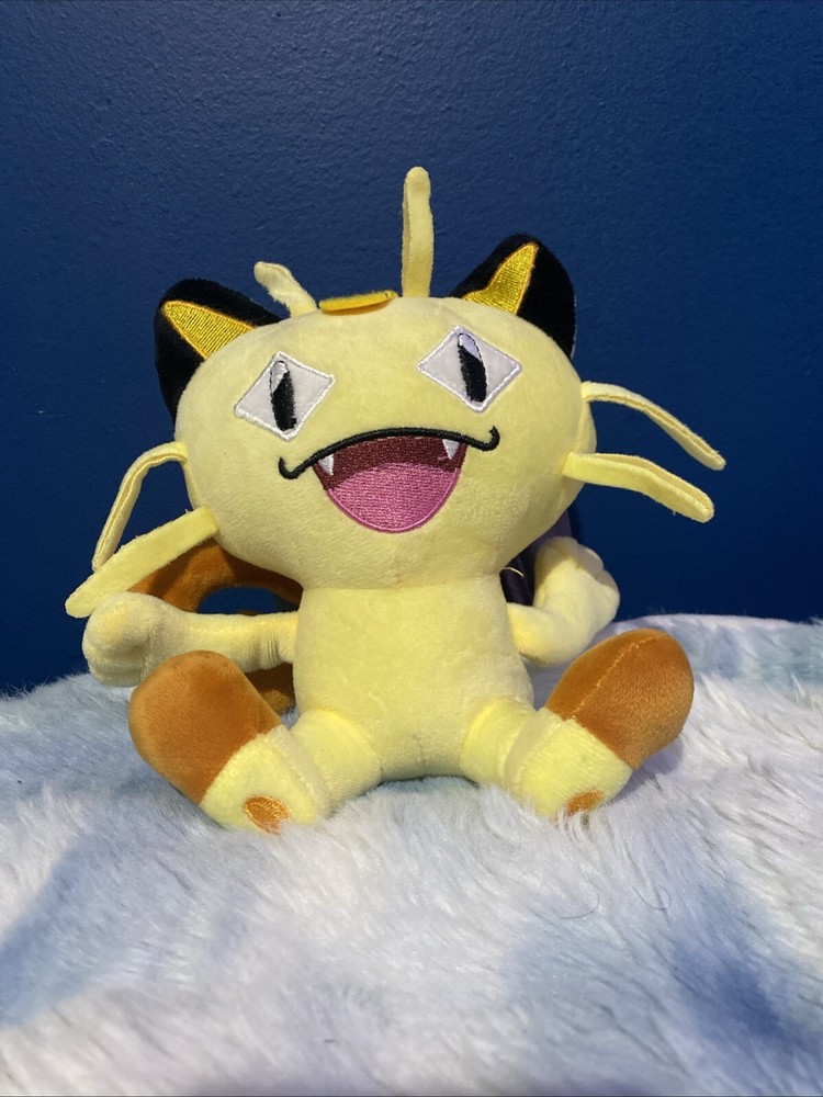 Meowth Car Cling Suction Cups Plush Pokémon Cat Stuffed Animal Anime Japanese