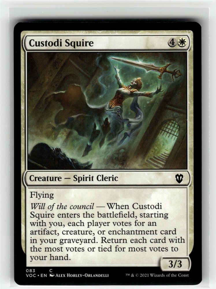 CUSTODI SQUIRE Crimson Vow Commander #83 VOC(NM+)(MTG)