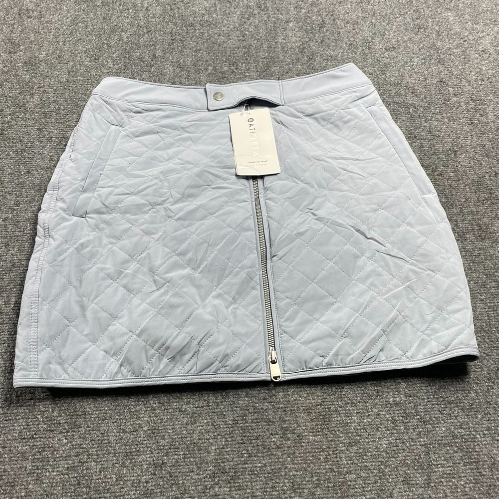 Athleta Apres Womens Light Blue Semi-Fitted Ski Skirt Size 10 Easy On Body