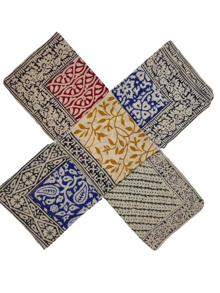 5-Pack Organic Cotton Bandanas – Soft Cowboy Scarves & Neckerchiefs