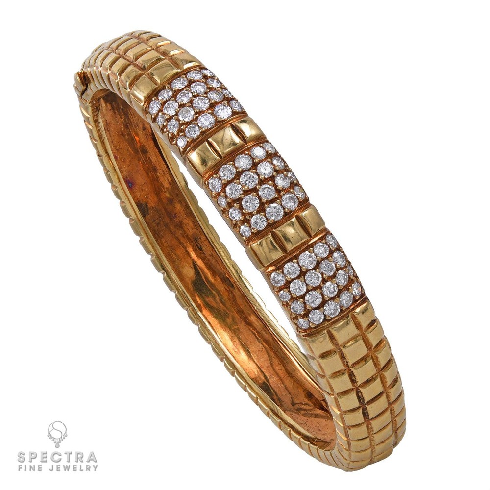Van Cleef & Arpels Vintage Diamond and Gold Luxury Bracelet