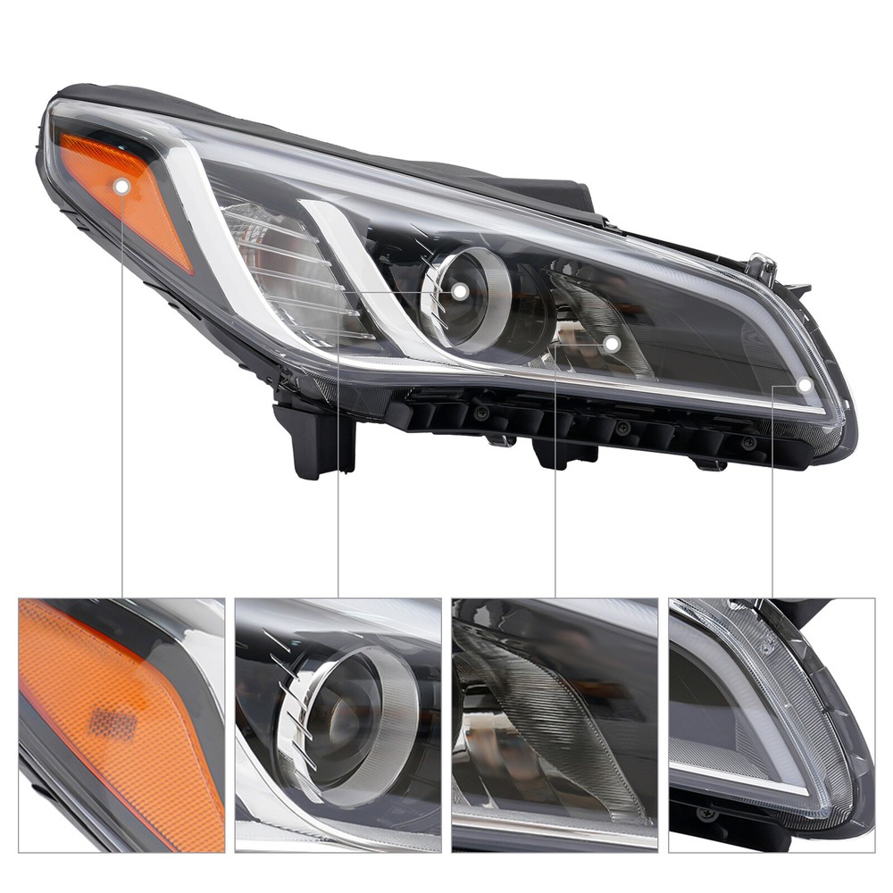 For 2015 2016 2017 Hyundai Sonata OEM Headlight Headlamp Right Passenger Side RH