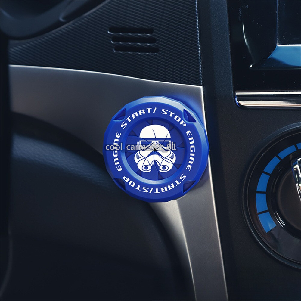 Star Wars Stormtrooper Engine Start Stop Button with Blue LED Cap