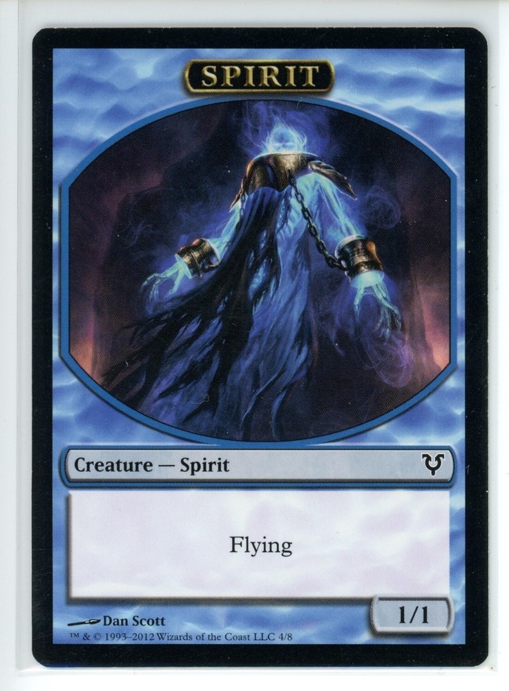Mystic Spirit Token MTG Avacyn Restored Blue 4 AVR LP