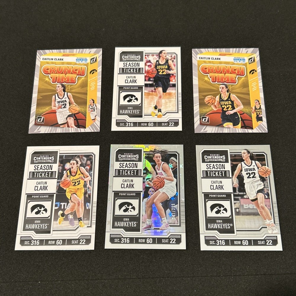 Caitlin Clark - 2024 Contenders Season Ticket Foil Stars  50/299 #CC1 +2 foil +3