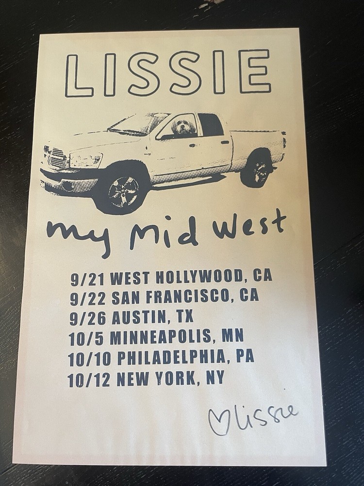 Autographed Lissie 2015 Tour Poster