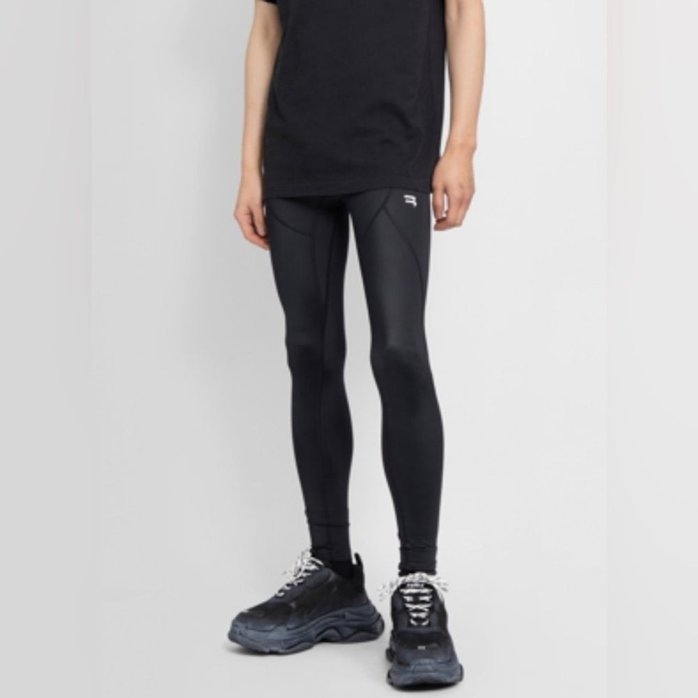 RRP US$795 Balenciaga Mens ATHLETIC LEGGINGS IN BLACK NWT S