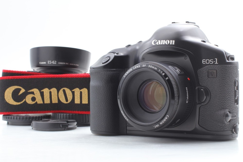 [MINT w/Hood] Canon EOS 1V EF 50mm f/1.8 ii Lens 35mm SLR Film Camera from JAPAN
