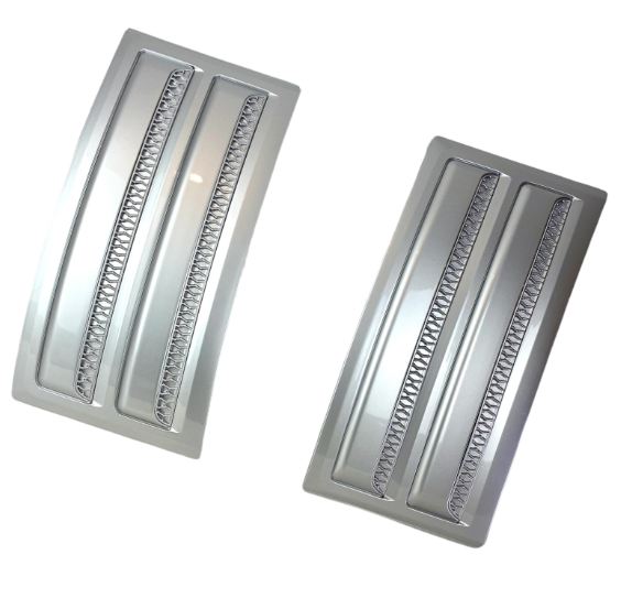 Rejillas de ventilación laterales Range Rover SVO plateadas Vogue L405 para L405 2013-2022